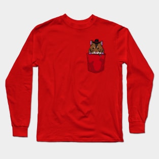 Gangsta Hamsta in My Pocket: Pocket-Sized Swagger Long Sleeve T-Shirt